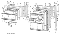 Part Location Diagram of WR17X5819 GE SHELF FRONT