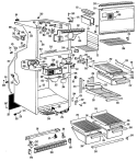 Section Diagram and Parts List for CTF17EAB  Hotpoint Refrigerator