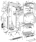 Section Diagram and Parts List for CTF16EAB  Hotpoint Refrigerator