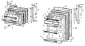 Section Diagram and Parts List for CTF18CAB  Hotpoint Refrigerator