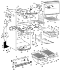 Section Diagram and Parts List for CTF17GAB  Hotpoint Refrigerator