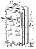 Section Diagram and Parts List for FV19CAB  Hotpoint Freezer