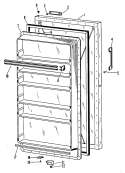 Section Diagram and Parts List for FV13CAB  Hotpoint Freezer