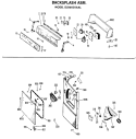 BACKSPLASH ASM. Diagram and Parts List for DLB6850AAL  Hotpoint Dryer