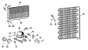 Section Diagram and Parts List for FVF16EAB  Hotpoint Freezer