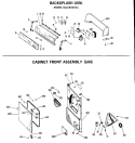 BACKSPLASH ASM. Diagram and Parts List for DLL6850AAL  Hotpoint Dryer