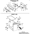 BACKSPLASH ASM. Diagram and Parts List for DLL2880ABC  Hotpoint Dryer