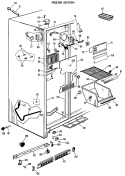 FREEZER SECTION Diagram and Parts List for CSF20AAB  Hotpoint Refrigerator