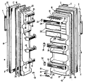 Section Diagram and Parts List for CSF20EAB  Hotpoint Refrigerator