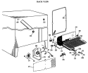 BACK VIEW Diagram and Parts List for CSF20EAB  Hotpoint Refrigerator