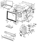 Part Location Diagram of WB55X0422 GE BOTTOM CASE
