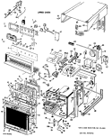 UPPER OVEN Diagram and Parts List for RK777G*T7  Hotpoint Wall Oven