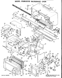 MICROWAVE OVEN Diagram and Parts List for RVM42002  Hotpoint Microwave