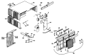 Section Diagram and Parts List for KH508AMS1  Hotpoint Air Conditioner