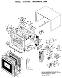 MICROWAVE OVEN Diagram and Parts List for RE9520A1  Hotpoint Microwave