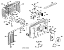 Section Diagram and Parts List for KT204LMM1  Hotpoint Air Conditioner