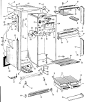 Section Diagram and Parts List for CTF16CAD  Hotpoint Refrigerator