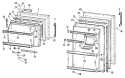 Section Diagram and Parts List for CTF17AAB  Hotpoint Refrigerator