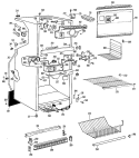 Section Diagram and Parts List for CTF17AAB  Hotpoint Refrigerator