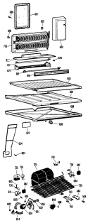 Part Location Diagram of WR50X60 GE Defrost Thermostat