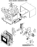 MICROWAVE OVEN Diagram and Parts List for RE9420Y4  Hotpoint Microwave