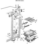 FRESH FOOD SECTION Diagram and Parts List for CSF20EAS  Hotpoint Refrigerator