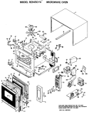 MICROWAVE OVEN Diagram and Parts List for RE9450Y4  Hotpoint Microwave