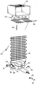 Section Diagram and Parts List for CTA12CBCL  Hotpoint Refrigerator