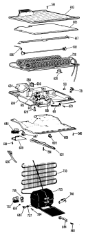Part Location Diagram of WR02X6193 GE BRACKET-REAR