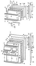 Section Diagram and Parts List for CTF17EBCR  Hotpoint Refrigerator