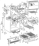 Part Location Diagram of WR71X1523 GE SHELF CANT WIRE Assembly