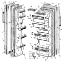 Section Diagram and Parts List for CSF20EBC  Hotpoint Refrigerator