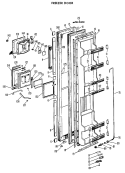FREEZER DOOR Diagram and Parts List for CSF22TBC  Hotpoint Refrigerator