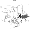 BACK VIEW Diagram and Parts List for CSF22TBC  Hotpoint Refrigerator