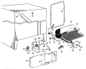 Section Diagram and Parts List for CSF20ABC  Hotpoint Refrigerator