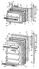 Section Diagram and Parts List for CTF21EBBR  Hotpoint Refrigerator