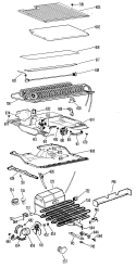 Section Diagram and Parts List for CTF21EBBR  Hotpoint Refrigerator