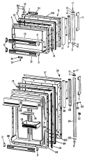 Section Diagram and Parts List for CTF21GBBR  Hotpoint Refrigerator