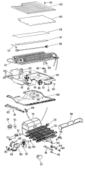 Section Diagram and Parts List for CTF21GBBR  Hotpoint Refrigerator