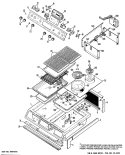 Section Diagram and Parts List for RS776G*01  Hotpoint Range