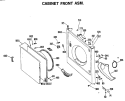 CABINET FRONT ASM. Diagram and Parts List for DLB2880BAC  Hotpoint Dryer