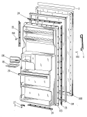 Part Location Diagram of WR02X4904 GE DOOR STOP