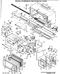 MICROWAVE OVEN Diagram and Parts List for RVM54002  Hotpoint Microwave
