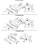 BACKSPLASH ASSEMBLIES Diagram and Parts List for DLL2650BAL  Hotpoint Dryer