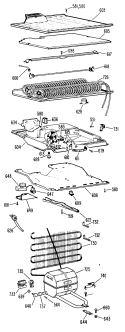 Section Diagram and Parts List for CTF15GBB  Hotpoint Refrigerator