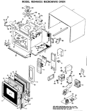 MICROWAVE OVEN Diagram and Parts List for RE946001  Hotpoint Microwave