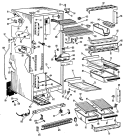 Section Diagram and Parts List for CTF21GAD  Hotpoint Refrigerator