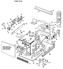 LOWER OVEN Diagram and Parts List for RK777G*T8  Hotpoint Wall Oven