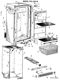 Section Diagram and Parts List for FVF16CVB  Hotpoint Freezer