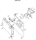 CABINET FRONT Diagram and Parts List for DLB1250BAL  Hotpoint Dryer